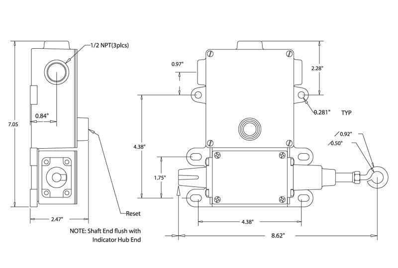 04962-100 Cable/Rope Operated Switches with Broken Cable Detection
