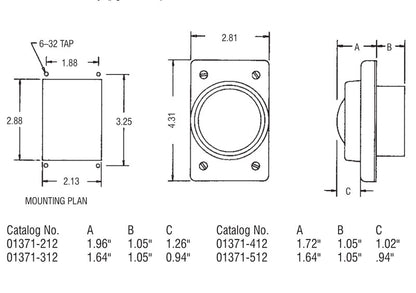 01371-512 2.25 inch Mushroom Plunger with Shield