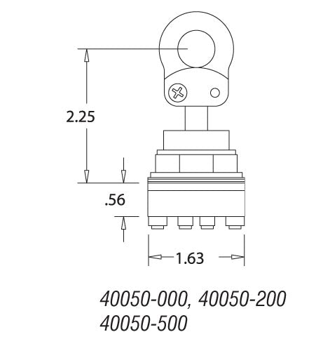 40050-200 30.5mm Mushroom and Rope Pull Operators