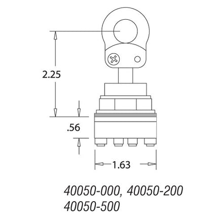 40050-200 30.5mm Mushroom and Rope Pull Operators
