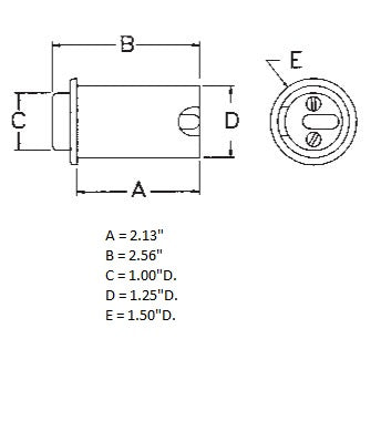 02738-001 Cylindrical Push Button