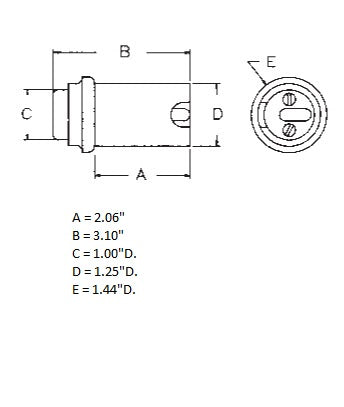 03207-001 Cylindrical Push Button