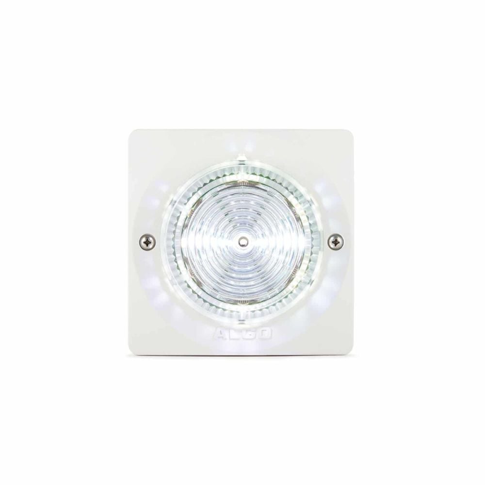 8128-IC - Clear/White PoE Visual Alert Strobe Light for Noisy Environments