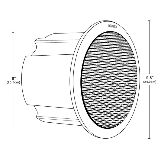 8198 - SIP PoE+ Ceiling Speaker with Ambient Noise Adjustment Technology