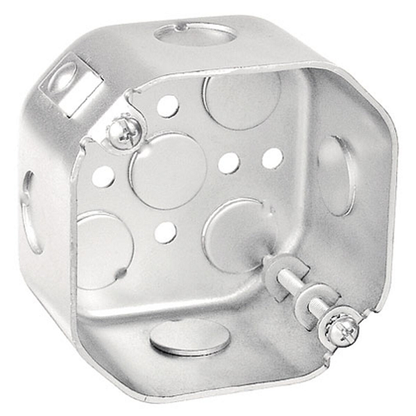 4 Inch Octagon Fan And Fixture Support Box 2-1/8 Inch Deep No Bracket 54171-FANNB (Pack of 30)