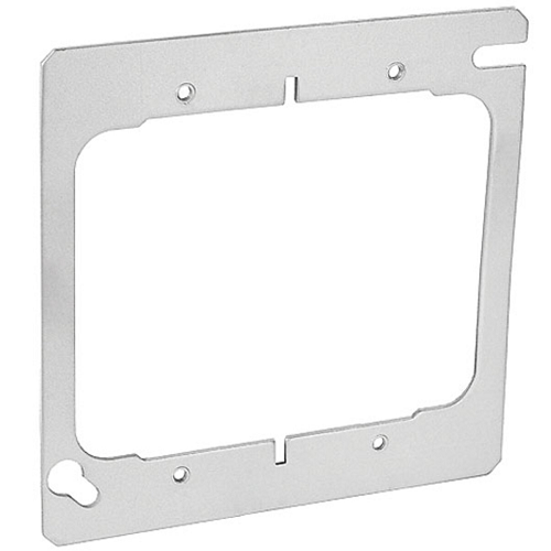 4 Inch Square Two Gang Device Ring Flat 52C20A (pack of 145)