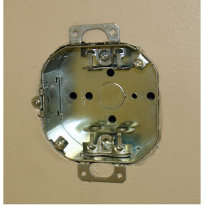 4 Inch Octagon Old Work Cut In Box 1-1/2 Inch Deep BX Clamps 54151-OWBX (Pack of 50)