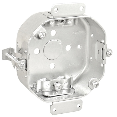 4 Inch Octagon Old Work Cut In Box 1-1/2 Inch Deep Non Metallic Clamps 54151-OWR (Pack of 50)