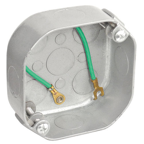 4 Inch Octagon Weatherproof Outdoor Fan And Fixture Support Box 2-1/8 Inch Deep No Bracket 54171-FANNBWP (Pack of 25)