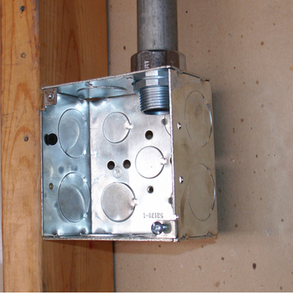 4 Inch Square Box 2-1/8 Inch Deep Welded With Conduit Knockouts 52171-1 (pack of 75)