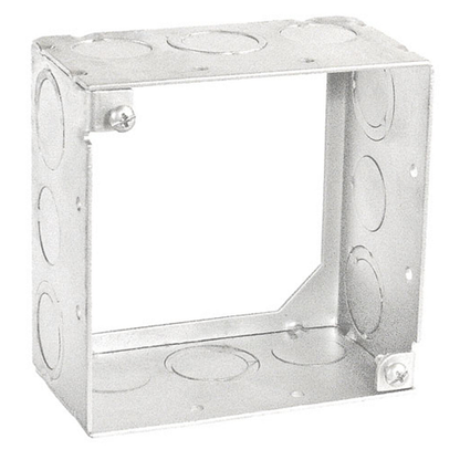 4 Inch Square Extension Ring Welded 2-1/8 Inch Deep With Knockouts 53171-S (Pack of 50)