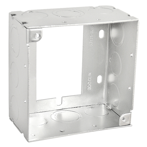 4 Inch Square Extension Adapter Ring Welded 2-1/8 Inch Deep With Knockouts 53171-SUB (Pack of 50)