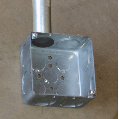 4 Inch Square Box 2-1/8 Inch Deep Drawn With Conduit Knockouts 52171-1DR (pack of 50)