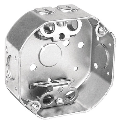 4 Inch Octagon Box 2-1/8 Inch Deep BX Clamps 54171-BX (Pack of 50)