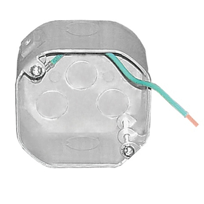 4 Inch Octagon Weatherproof Outdoor Fan And Fixture Support Box 1-1/2 Inch Deep No Bracket 54151-FANNBWP (Pack of 25)