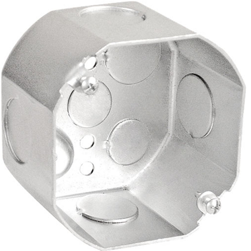 4 Inch Octagon Box 2-1/8 Deep 3/4 Inch Knockout 54171-3/4 (Pack of 125)