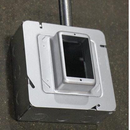 5" Square One Gang Device Ring - 3/4" Raised 5158 (Pack of 30)