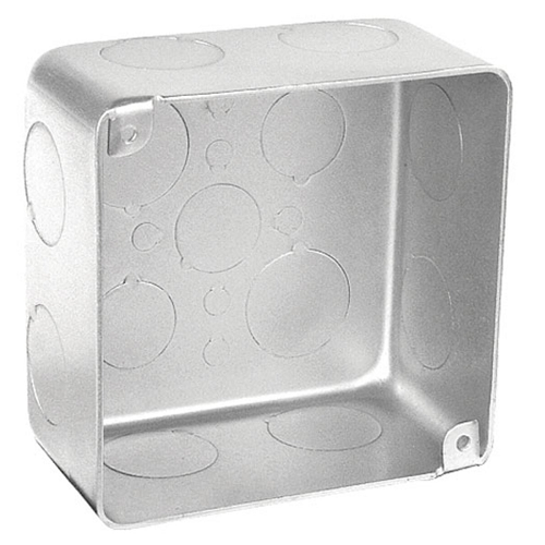 4 Inch Square Box Drawn 2-1/8 Inch Deep 3/4 Knockouts 52171-3/4-VT (pack of 60)