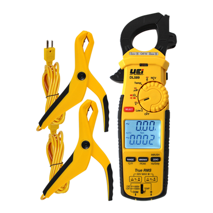 DL589 600A TRMS Clamp Meter w/ DC Amps