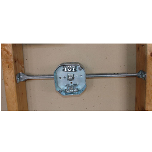 4 Inch Octagon Box  1-1/2 Inch Deep Adjustable Bar Hanger MC Clamp 54151-HUBX (Pack of 50)
