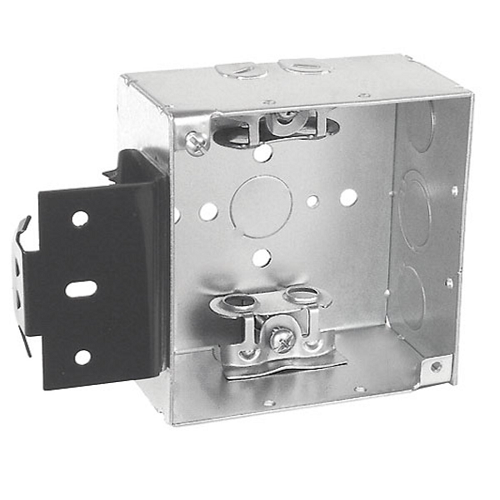 4 Square Junction Bracket Box 2-1/8 Inch Deep MC/BX Connection Points Metal Stud Bracket 52171-MSBX (pack of 50)