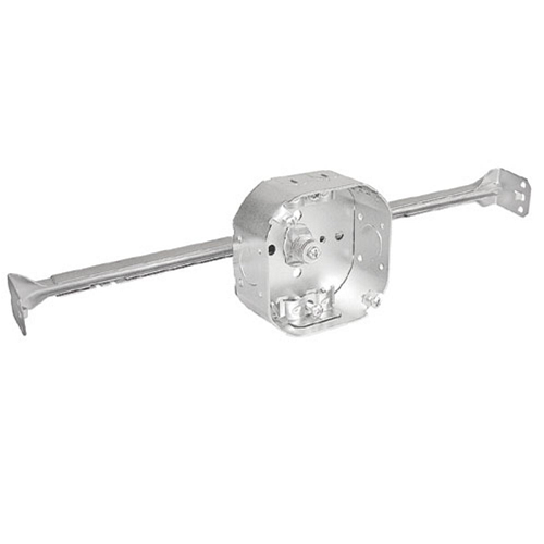4 Inch Octagon Box  1-1/2 Inch Deep Adjustable Bar Hanger Non Metallic Clamp 54151-HUR (Pack of 50)