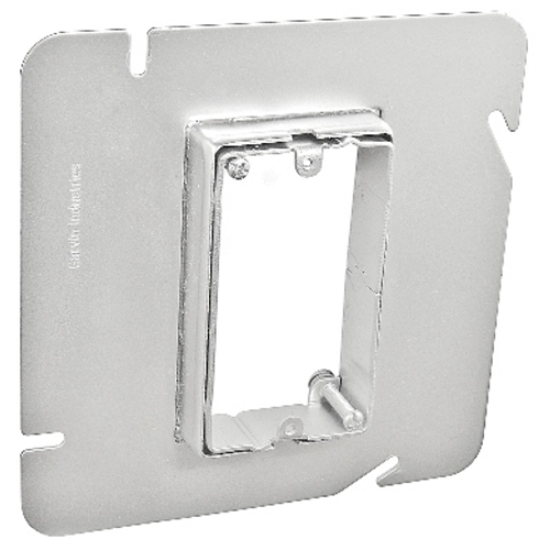 6 Square One Gang Adjustable Device Ring 3/4 To 1-1/2 Inch Raise 61AMR ...