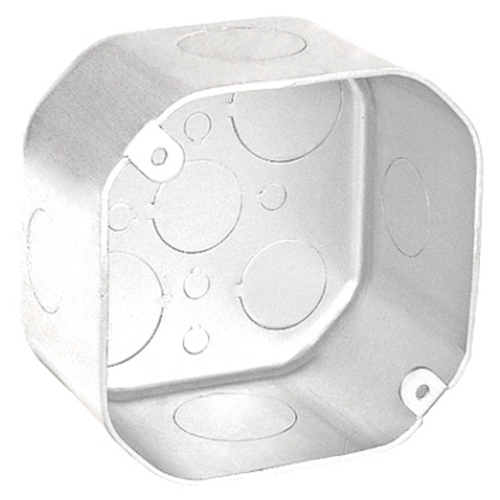 4 Inch Plenum Octagon Box 2-1/8 Inch Deep Stainless Steel 54171-SVTSS (Pack of 25)