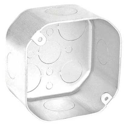 4 Inch Plenum Octagon Box 2-1/8 Inch Deep Stainless Steel 54171-SVTSS (Pack of 25)