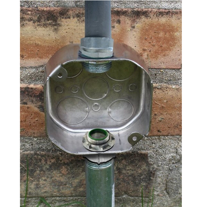 4 Inch Plenum Octagon Box 2-1/8 Inch Deep Stainless Steel 54171-SVTSS (Pack of 25)