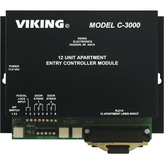 C-3000 - Multi-Tenant Entry System for Up to 12 Units
