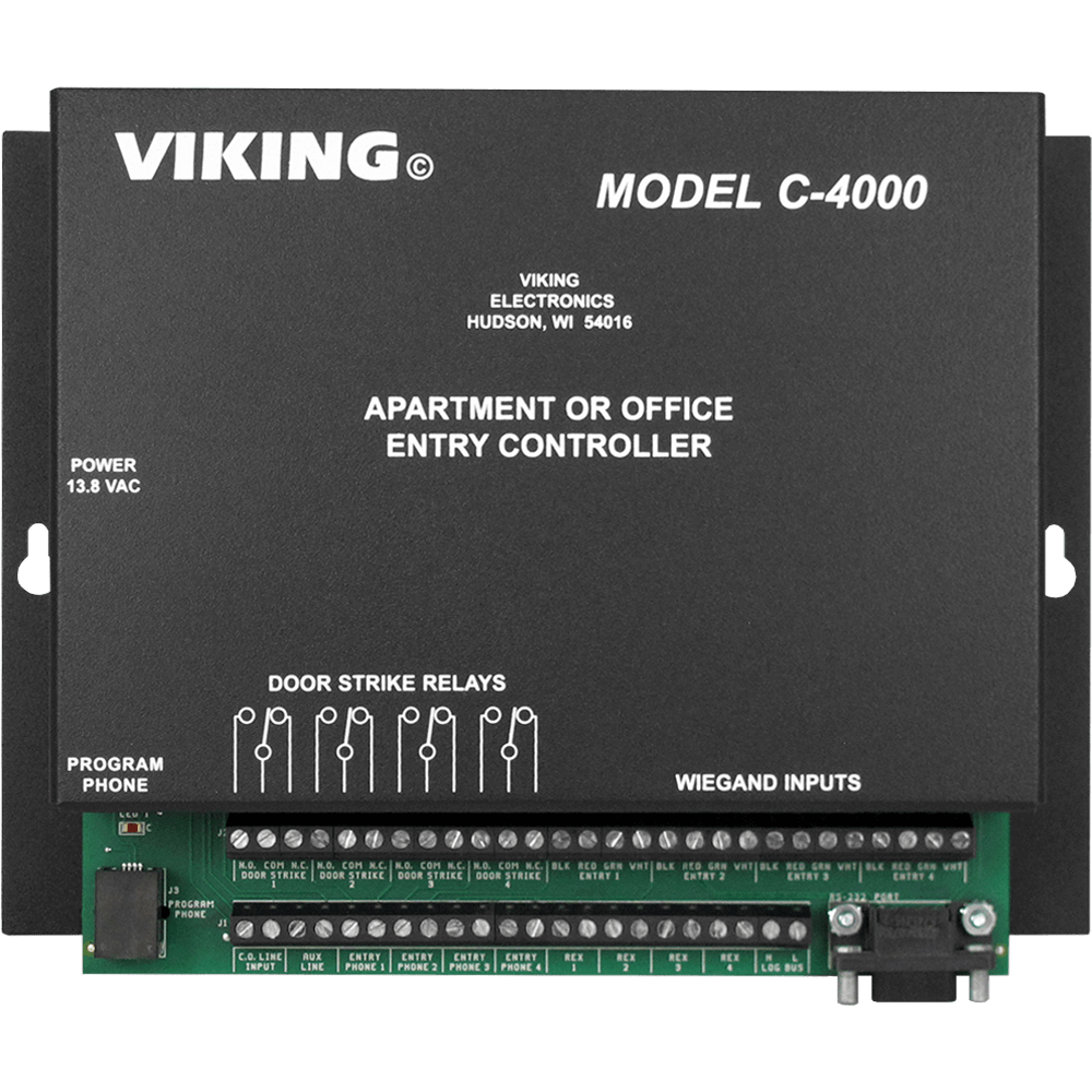 C-4000 - Viking Multi-Number Auto-Dialer for Entry Control, 250 Codes