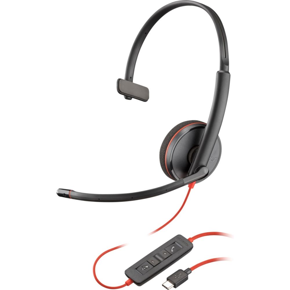 209748-101 Plantronics Blackwire 3210 USB-C Noise-Canceling Headset
