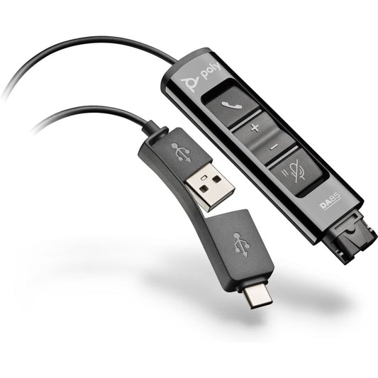 786C7AA - USB to QD Adapter for Poly Headsets, Flexible & Secure