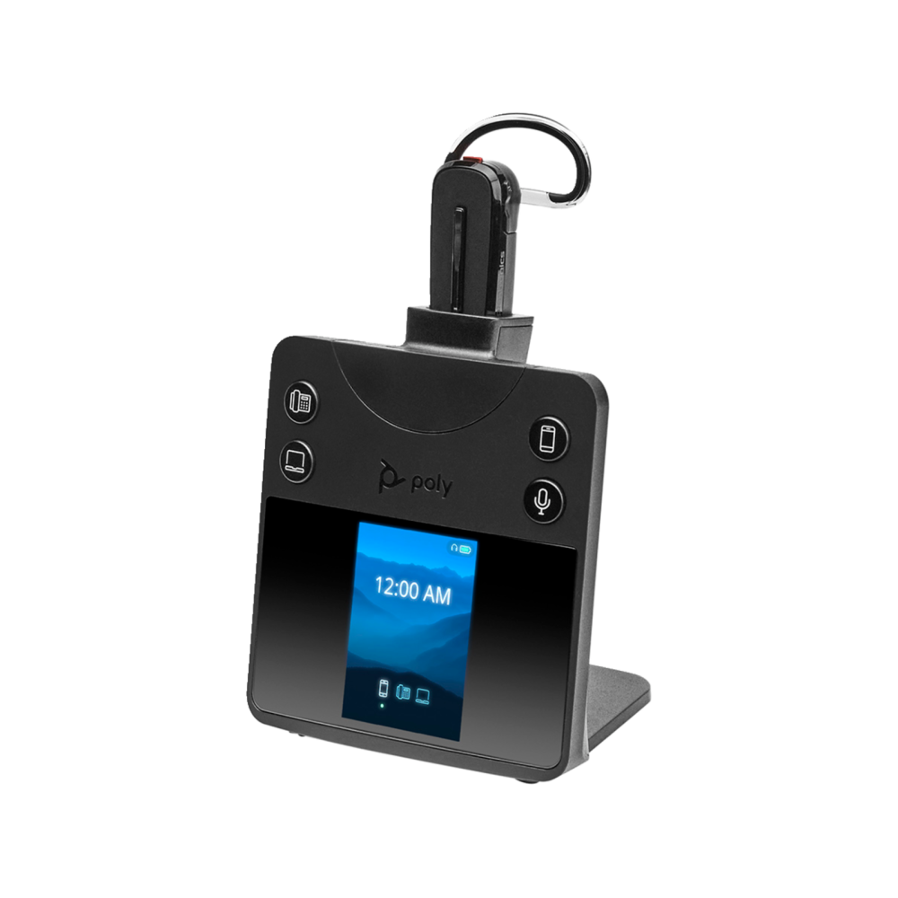 8L7F8AA#ABA - Wireless DECT Headset with 3 Wearing Styles and Noise-Canceling Mic
