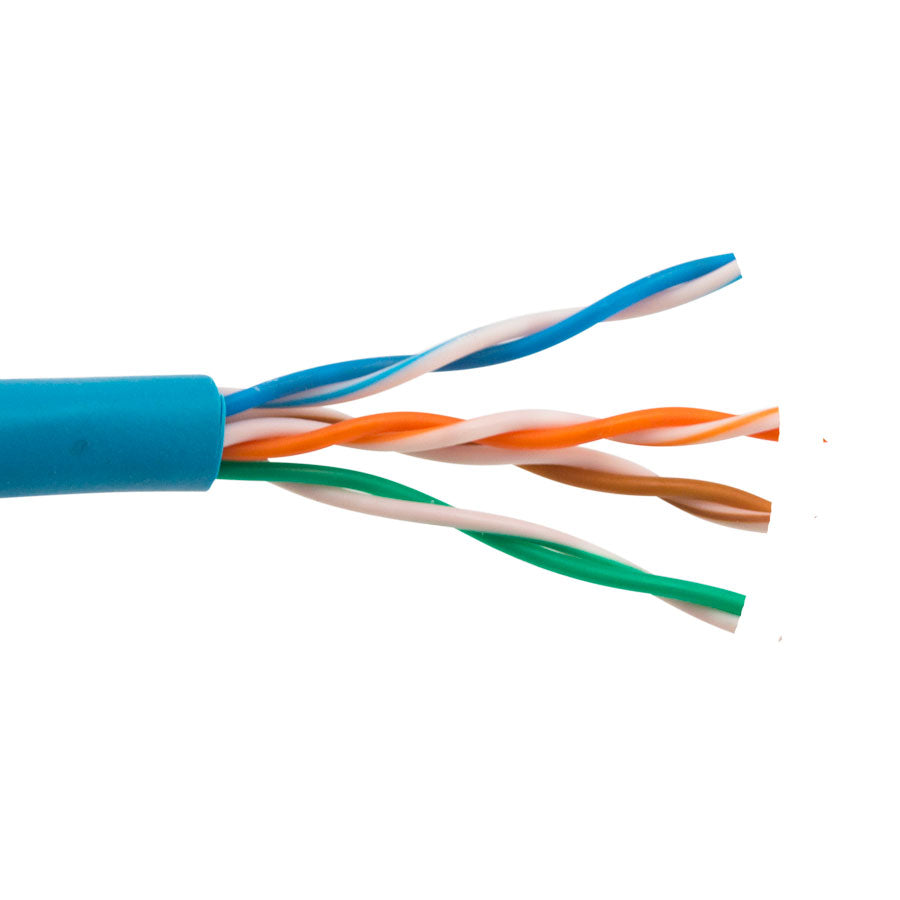 CAT5E-BLUE-5 CAT5E 350 MHz 24 AWG SOLID 4PR UTP
