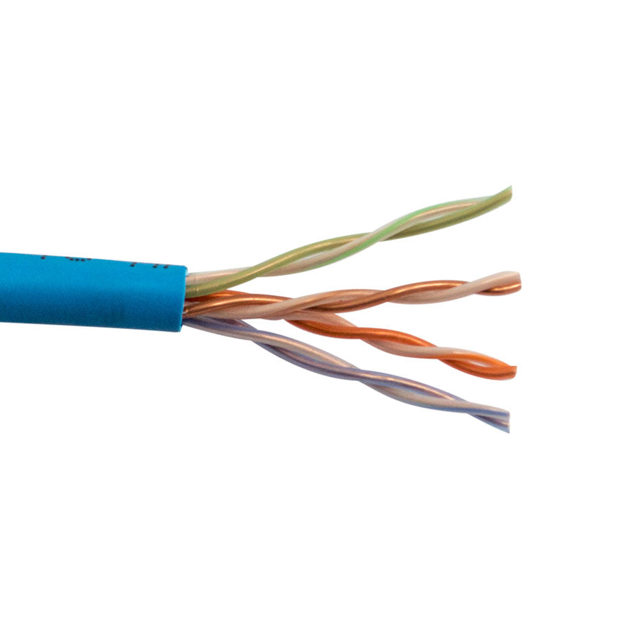 CAT5E-P-BL CAT5E PLENUM UTP- 350 MHz 24AWG SOLID BC 4PR UTP