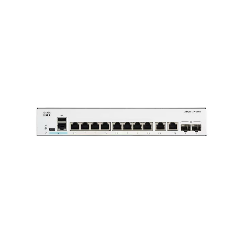 C1300-8T-E-2G - High-Performance Ethernet Switch with 8 Ports & Gigabit Uplinks