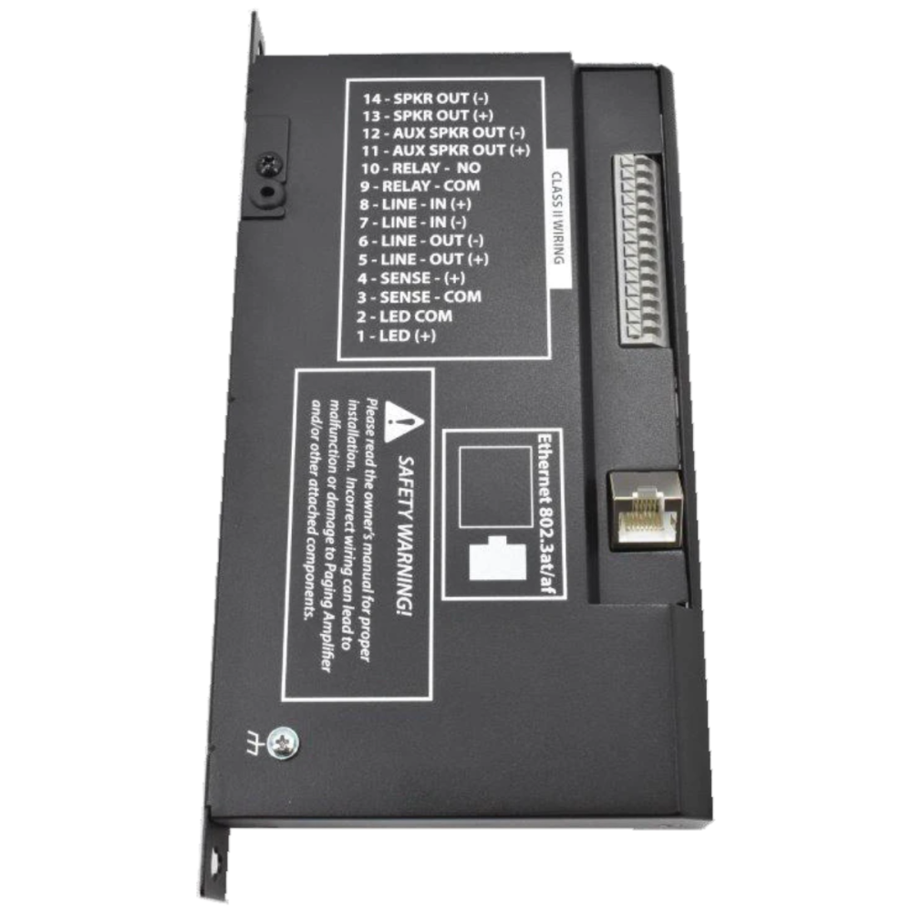 11324 - VoIP Paging Amplifier for Power over Ethernet (SIP-enabled)