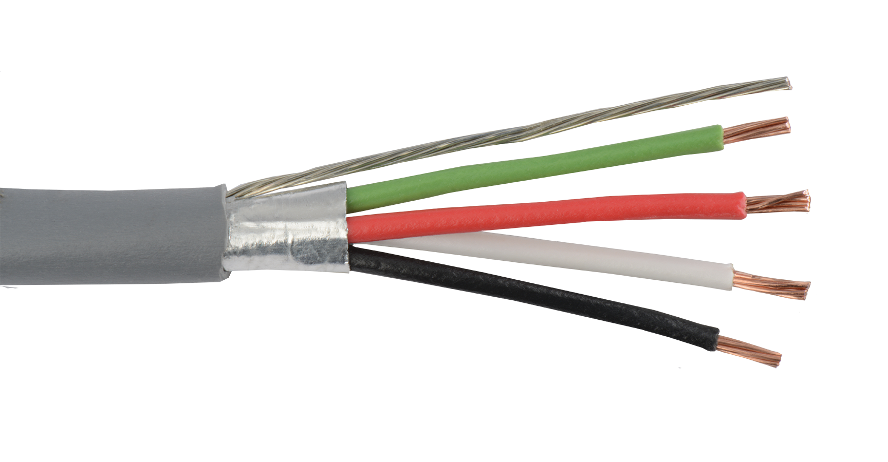 18 AWG 2 CONDUCTOR FOIL SHIELDED CMR RISER SR-PVC INSULATION 300V SECURITY CABLE