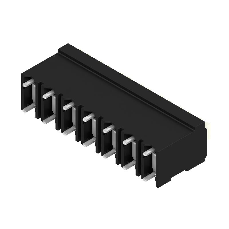 1870190000 - 5mm PCB Terminals Black 7-Pole with 180° Solder Pins  (Pack of 16)