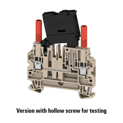 2894020000 - Black Screw Connection Fuse Terminal, 4 mm², 6.3 A, 70 V  (Pack of 50)