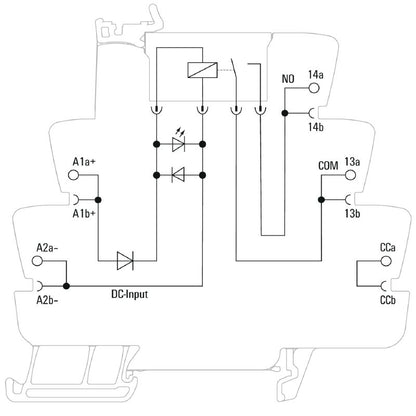1381900000 - 24VDC Relay Module with 6A Capacity and NO Contact  (Pack of 10)