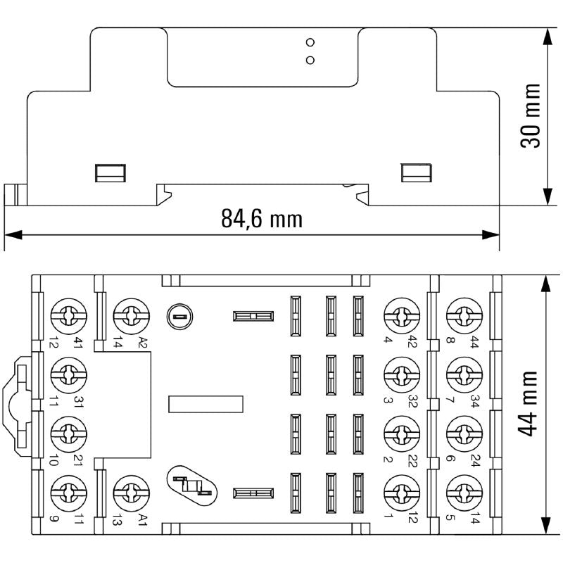 7760056227 - 10A Relay Socket with 4 CO Contacts, RoHS Compliant  (Pack of 10)