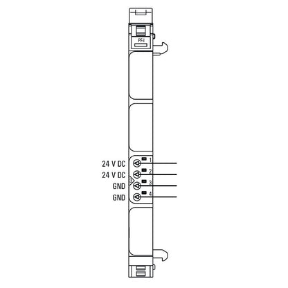 1334710000 - UR20-PF-I Remote I/O Module, 24VDC Power Supply, IP20