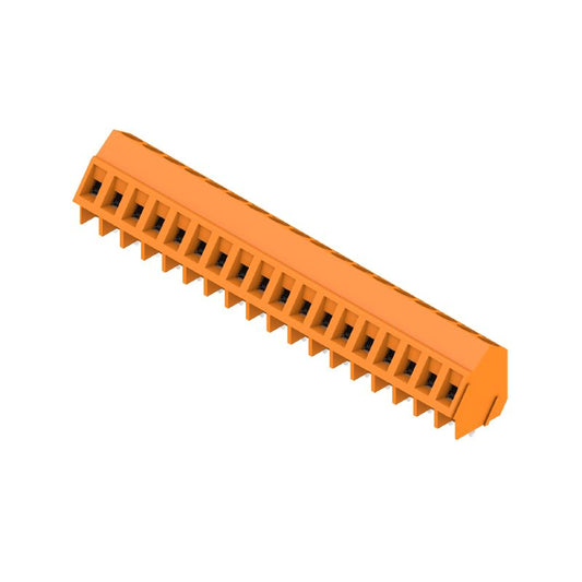 1233970000 - 5mm 18-Pole Orange Terminal, 135° Angle, 3.5mm Pins  (Pack of 50)