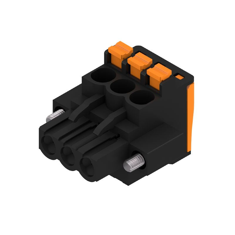 1000230001 - 5.08mm 3-Pole Female Connector with PUSH IN Mechanism  (Pack of 72)