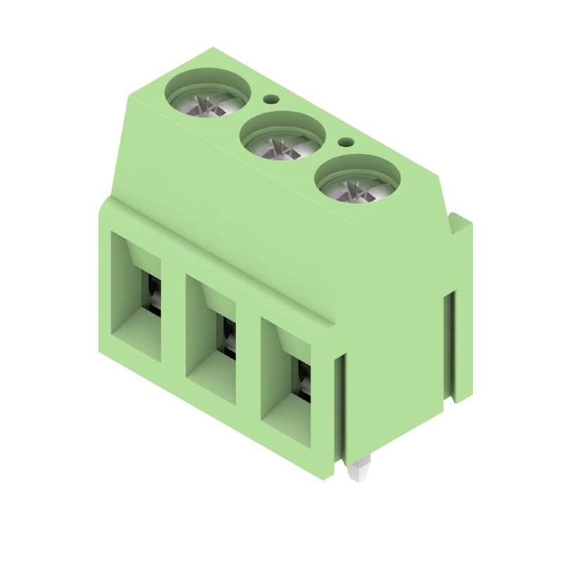 1715380000 - 5mm PCB Terminal, 3-Pole, 90° Angle, Tinned Finish  (Pack of 120)