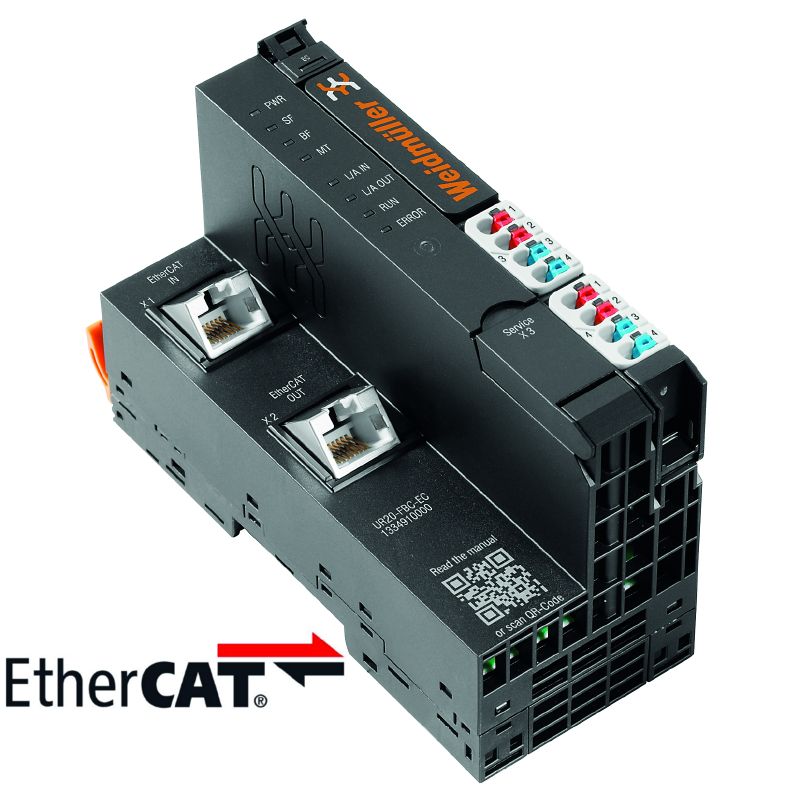 1334910000 - High-Speed 100 Mbit/s EtherCAT Coupler with 2-Port Switch