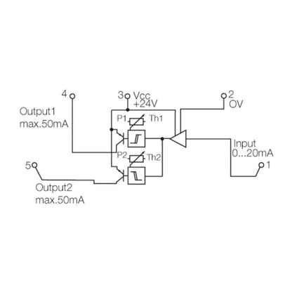 8227350000 - Compact Trip Amplifier for 0-20 mA Signals, 91mm Long  (Pack of 10)